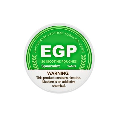 EGP Tobacco-free Spearmint Flavored Nicotine Pouches 14mg