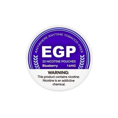 EGP Tobacco-free Blueberry Flavored Nicotine Pouches 14 mg